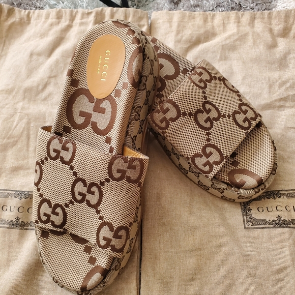 Gucci Angelica Slide Sandals - Picture 1 of 3